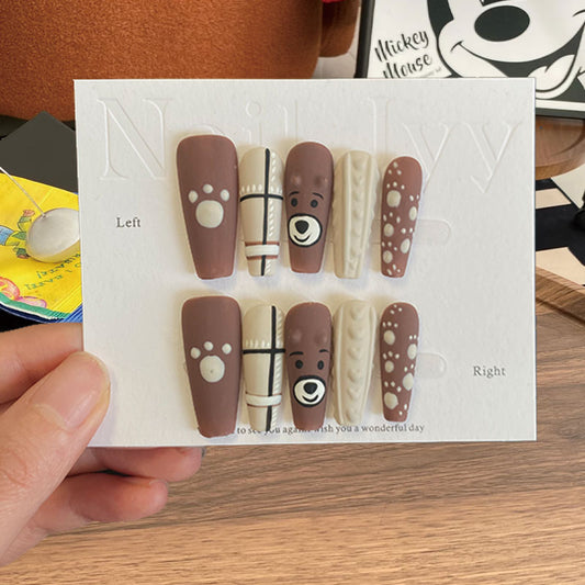 A1153-MYY's designer original high-end design customized luxury hand-painted wearable nail art