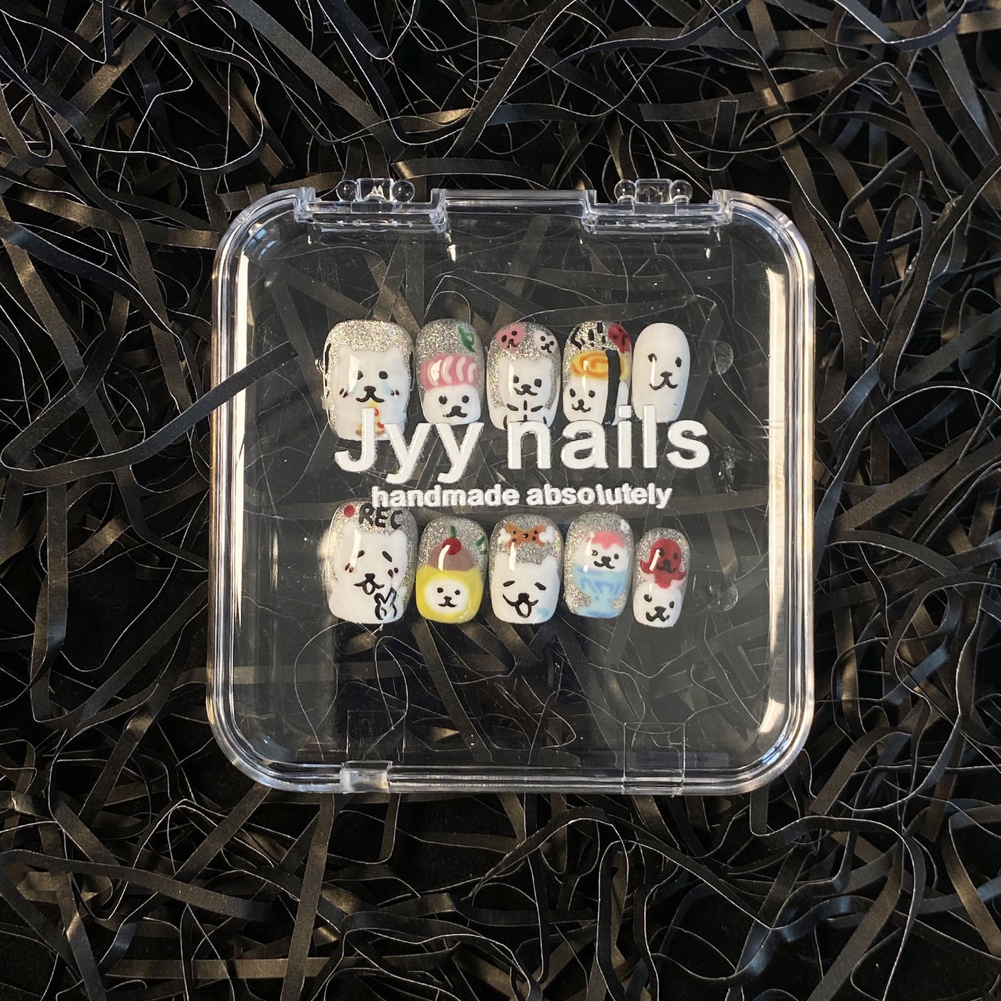 MYY's designer original high-end design customized luxury hand-painted wearable nail art