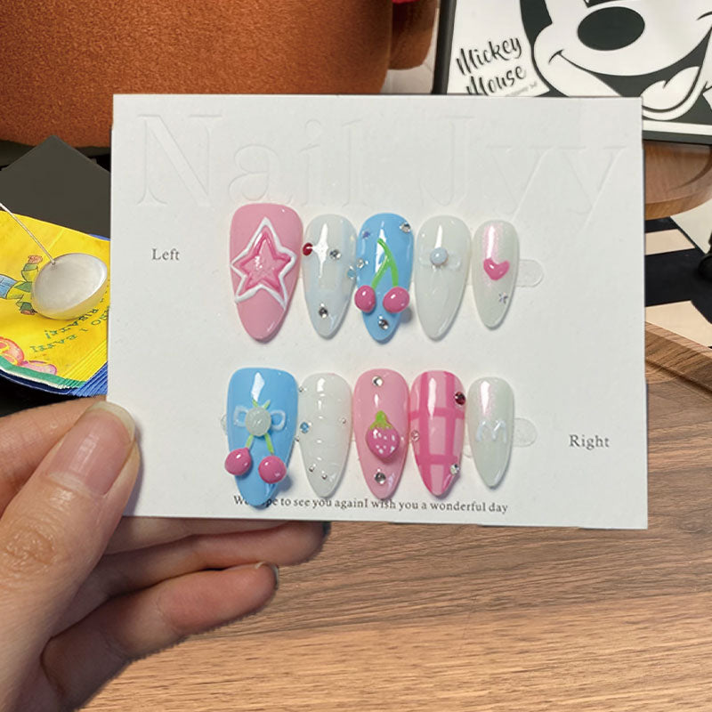 MYY's designer original high-end design customized luxury hand-painted wearable nail art