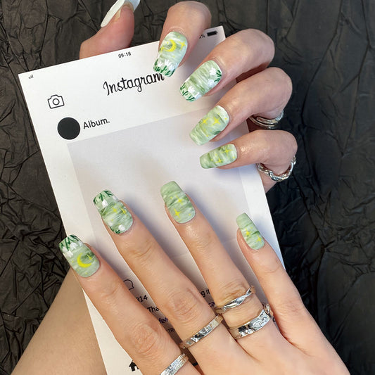 MYY's designer original high-end design customized luxury hand-painted wearable nail art