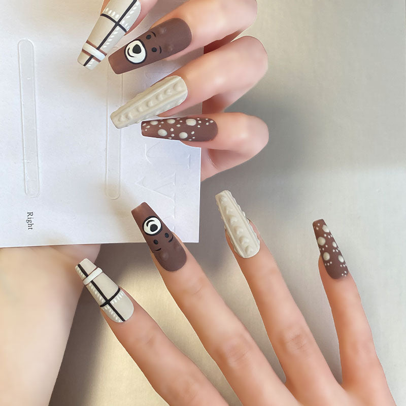 A1153-MYY's designer original high-end design customized luxury hand-painted wearable nail art