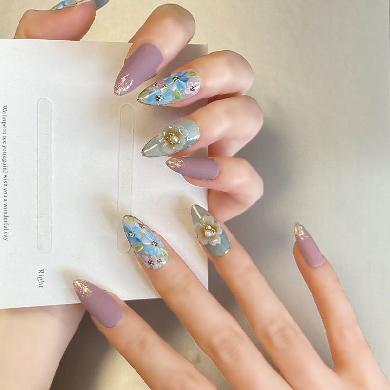 A1146-MYY's designer original high-end design customized luxury hand-painted wearable nail art