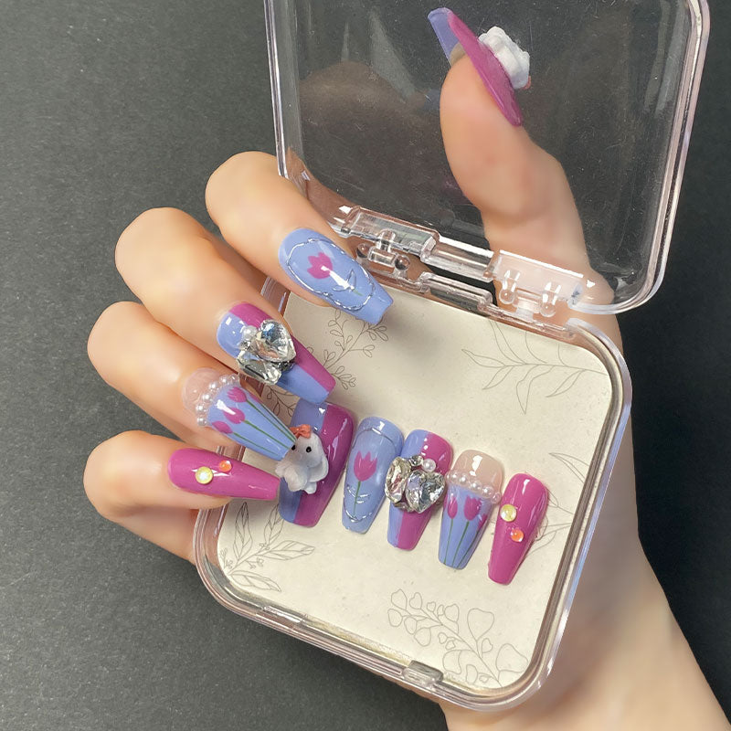 MYY's designer original high-end design customized luxury hand-painted wearable nail art