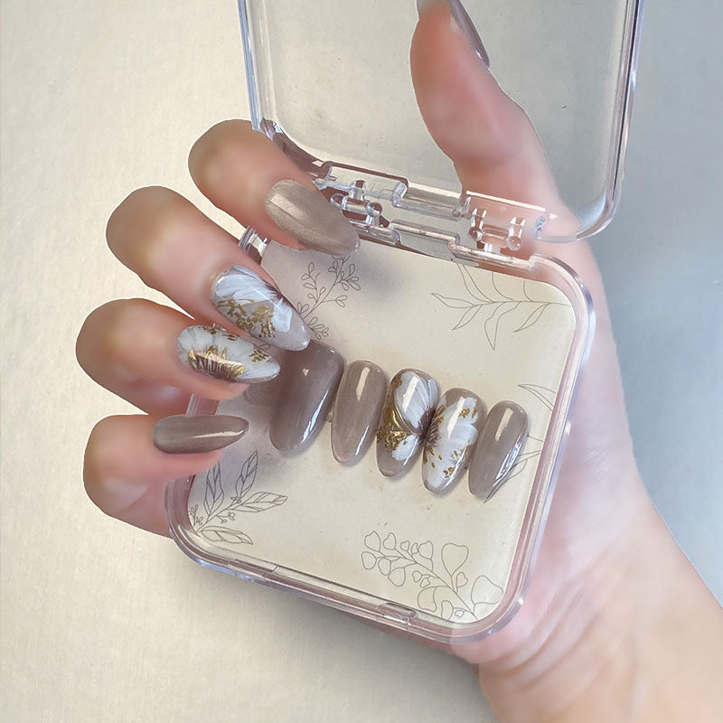 A1147-MYY's designer original high-end design customized luxury hand-painted wearable nail art