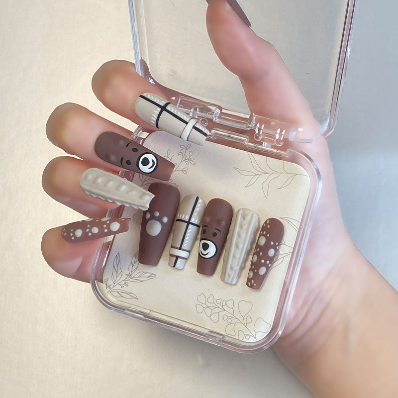A1153-MYY's designer original high-end design customized luxury hand-painted wearable nail art