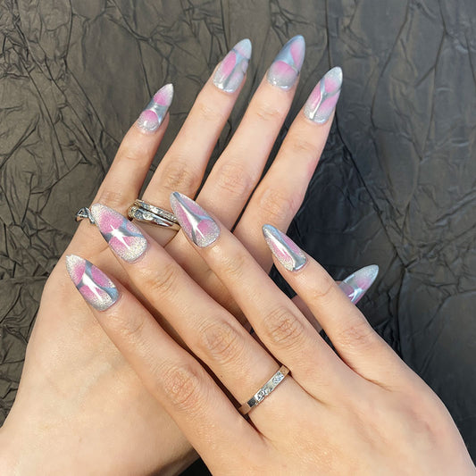 MYY's designer original high-end design customized luxury hand-painted wearable nail art 