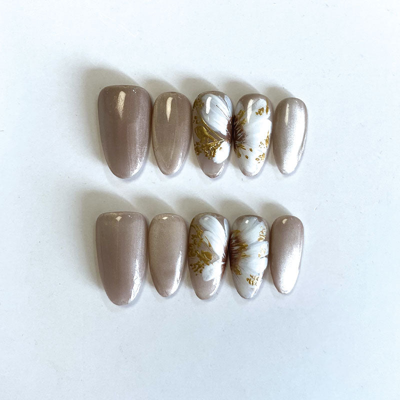 A1147-MYY's designer original high-end design customized luxury hand-painted wearable nail art