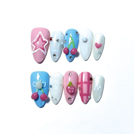 MYY's designer original high-end design customized luxury hand-painted wearable nail art