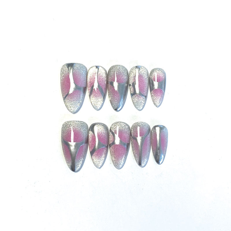 MYY's designer original high-end design customized luxury hand-painted wearable nail art 