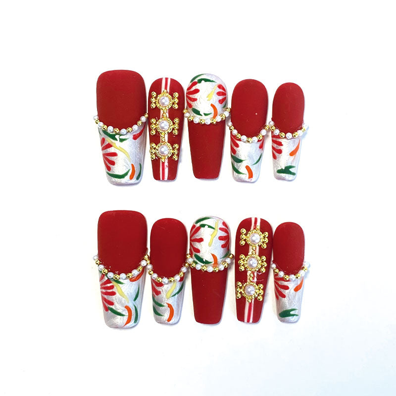 MYY's designer original high-end design customized luxury hand-painted wearable nail art 